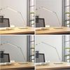 Lucande LED Schreibtischlampe Nicano, dimmbar, LED-Leuchtmittel fest verbaut, Farbwechsel warmweiß / tageslicht, Modern, Aluminium, alu gebürstet, 1 flammig, inkl. Bild 4