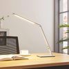 Lucande LED Schreibtischlampe Nicano, dimmbar, LED-Leuchtmittel fest verbaut, Farbwechsel warmweiß / tageslicht, Modern, Aluminium, alu gebürstet, 1 flammig, inkl. Bild 2