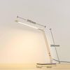 Lucande LED Schreibtischlampe Nicano, dimmbar, LED-Leuchtmittel fest verbaut, Farbwechsel warmweiß / tageslicht, Modern, Aluminium, alu gebürstet, 1 flammig, inkl. Bild 5