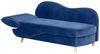 Chaiselongue Samtstoff marineblau mit Bettkasten linksseitig MERI II Bild 5
