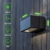 Außenwandleuchte, LEDs/230V/10,5W, 4000K, GEMINI Edelstahl Edelstahl 10,5W, 500 lm, 4000K B 140, H 65, T 89 Bild 3