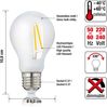 hellum LED Glühbirne E27, 7W warmweiß LED Lampe mit 806 Lumen LED Filament, E27 Vintage Led Leuchtmittel ersetzt 60-Watt Glühbirne, 2700 Kelvin E27 led warmweiss Matt, 206210 Bild 2