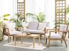 Lounge Set mit Tisch PALLANO Akazienholz Taupe Bild 2
