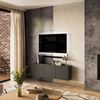 Lomadox Sideboard PAALI-01, in graphit, grifflos, hängend, 138 cm breit Bild 2