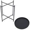 Tabletttisch rund Ø38cm H50cm Metall Schwarz Bild 5