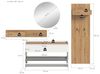 Garderoben-Set >Drive< in Weiß - 197x205x32cm (BxHxT) Bild 2