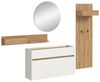 Garderoben-Set >Drive< in Weiß - 197x205x32cm (BxHxT) Bild 3
