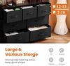 DUMOS Kommode für Schlafzimmer mit 7 Stoffschubladen, hohe Kommode Organizer für Kleidung, Schrank Kinderzimmer, Aufbewahrungsturm mit Schrank, Metallrahmen, Holzplatte, leichte Kinderzimmermöbel Bild 4