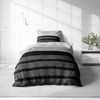 One Home Bettwäsche Winter Viga, Flanell, 4 teilig, modern gestreift, kuschelig flauschig warme weiche Baumwolle Biber Bild 2