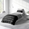 One Home Bettwäsche Winter Viga, Flanell, 4 teilig, modern gestreift, kuschelig flauschig warme weiche Baumwolle Biber Bild 3