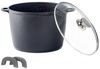Kochtopf Topf Kasserolle Glasdeckel Aluguss Induktion Ø24cm Cheffinger CF-DP24 Bild 4