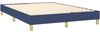 vidaXL Polsterbett mit Matratze Blau 140x200 cm Stoff Bild 4