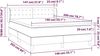 vidaXL Polsterbett mit Matratze Blau 140x200 cm Stoff Bild 3
