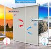 Verdunkelungsrollo Rollos für Fenster und Tür ohne Bohren 85x170 cm Creme Thermo Rollo Klemmfix Verdunklungsrollo Fensterrollo Lichtblick Sicht-und Sonnenschutz Wand-und Deckenmontag Bild 3