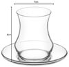 LAV Eda Teegläser-Set 12-teilig mit Untertellern, transparent - 170 ml Bild 5
