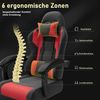 JUMMICO “Jetstream” Gaming Stuhl Ergonomisch,Gaming Chair mit massagefunktion, Gasdruckfeder Bürostuhl 150KG, rot Bild 4
