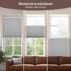 Allesin Plissee ohne Bohren Plissees Klemmfix Hellgrau 110x130 cm(BxH), Plisseerollo Faltrollo mit Klemmträger, Jalousie Rollos für Fenster und Tür, Sichtschutz und Sonnenschutz Bild 4