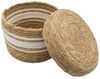 Spetebo Aufbewahrungsbox Seegras Korb natur 3er Set - 30 / 25 / 21 cm - Boho (Set, 3 St, 1), 3 verschiedenen Größen in einem Set Bild 3