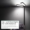 LUXULA LED-Büro-Stehleuchte, Up/Down, 120W, 4000K, EEK: F, 8500lm, IP20, dimmbar, schwarz Bild 5