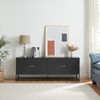 TV Schrank Janakkala Stahl 153x35x55 cm Schwarz [en. casa] Bild 3
