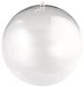 Plastik-Kugel, 2 tlg, 12 cm, mit 15 mm Loch für LED Kette, kristall Bild 1