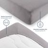 Blumtal® Basics Jersey (2er-Set) Spannbettlaken 140x200 cm -Oeko-TEX Zertifiziert, 100% Baumwolle Bettlaken, bis 7cm Topperhöhe, Grau Bild 4