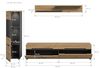 Wohnzimmer-Set >Canu< in Basalt Grau / Artisan - 221x141x33cm (BxHxT) Bild 2