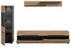 Wohnzimmer-Set >Canu< in Basalt Grau / Artisan - 221x141x33cm (BxHxT) Bild 4