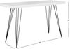 SAFAVIEH Contemporary Wooden Accent Table, in White and Black, 44 X 140 X 82.04 Bild 3