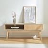 Fernsehtisch Landskrona 115x40x48 cm mit zwei Schiebetüren Eicheoptik [en. casa] Bild 2