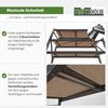 4x Schwerlastregal Emil 180x190x60 cm 3200 kg aus Stahl Stecksystem 4 Fachböden Pickregal Lagerregal Bild 5