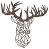 dekoratives Wandaccessoire aus Metall, 'Rusty Deer 2', 50 x 0,15 x 49, Antiquität Bild 5
