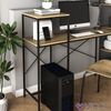 Schreibtisch Fyrk Eiche rustikal 120 x 40 cm Vicco Bild 5
