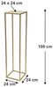 DanDiBo Blumenhocker eckig, Metall, Gold, 1 Stück, 100 x 24 x 24 cm Bild 2