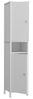 Forte IPSARION Hochschrank Bad L/R 40, moderner Badschrank mit 2 Türen, Holzwerkstoff, Weiß, 40,4 cm breit x 188 cm hoch x 34,8 cm tief Bild 5