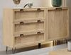 Schubladenkommode Limbo Sideboard 140x42x89cm Eiche Artisan teilmassiv 1-türig Bild 2