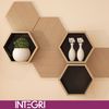 Wand-Regal Sechseck Eiche Bild 4