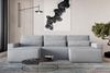 MOEBLO Wohnlandschaft DENVER U MINI, aus Cord, Couch Cord für Wohnzimmer Schlafsofa Sofagarnitur Sofa Eckcouch U-Form Cordstoff, Eckcouch Wohnlandschaft Sofa mit Ottomane Eckgarnitur Polsterecke, mit Schlaffunktion und Bettkasten Bild 3