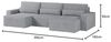 MOEBLO Wohnlandschaft DENVER U MINI, aus Cord, Couch Cord für Wohnzimmer Schlafsofa Sofagarnitur Sofa Eckcouch U-Form Cordstoff, Eckcouch Wohnlandschaft Sofa mit Ottomane Eckgarnitur Polsterecke, mit Schlaffunktion und Bettkasten Bild 2