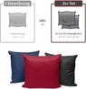 Alreya 2er-Set Renforcé Kissenbezug 40x40 cm - 100% Baumwolle mit YKK Reißverschluss, Superweicher Kopfkissenbezug 40x40, Kissenhülle, Blaue Wellen, nur Kissenbezug Bild 4