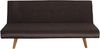 3er-Sofa Herstal, Couch Schlafsofa Gästebett Bettsofa 177cm ~ Textil, braun Bild 4