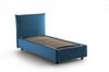 Talamo Italia - Einzelbett Daisy, Bettkasten mit Stoffbezug, 100% Made in Italy, Öffnung vorne, inklusive Matratze 80x190 cm, Blau Bild 5