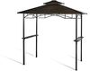 Grasekamp Hardtop BBQ Grill Pavillon 1,5x2,4 m Doppelstegplatten Polycarbon Grillpavillon Braun Bild 1
