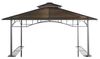 Grasekamp Hardtop BBQ Grill Pavillon 1,5x2,4 m Doppelstegplatten Polycarbon Grillpavillon Braun Bild 2