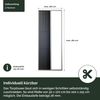Nematek Alu Insektenschutz Uno-Plissee 100x215 cm für Fenster in weiß & anthrazit - ohne Bohren montierbar:Weiß Bild 2