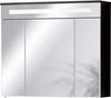 FACKELMANN KARA Waschtisch Set mit Spiegelschrank 80 cm breit, Anthrazit, Waschbecken Gussmarmor Weiß, 2 Schubladen Bild 3