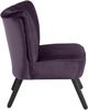 Sessel Kadisha Bezug Samtvelours Buche schwarz lackiert / purple 21120 Bild 3