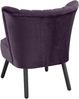 Sessel Kadisha Bezug Samtvelours Buche schwarz lackiert / purple 21120 Bild 4