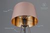 lightling Stehlampe Coby, ohne Leuchtmittel, mit Ablagefläche, Fußschaler, Stoffschirm, E27 Bild 2