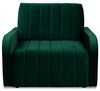 MOEBLO Kindersofa aus Samtstoff MONTANA 80, mit Bettfunktion Schlafsofa mit Bettkasten Sessel mit Schlaffunktion Schlafsessel Sofa Sessel Jugendsofa Schlafsofa 1-Sitzer Gästebett, mit Relaxfunktion Bild 4